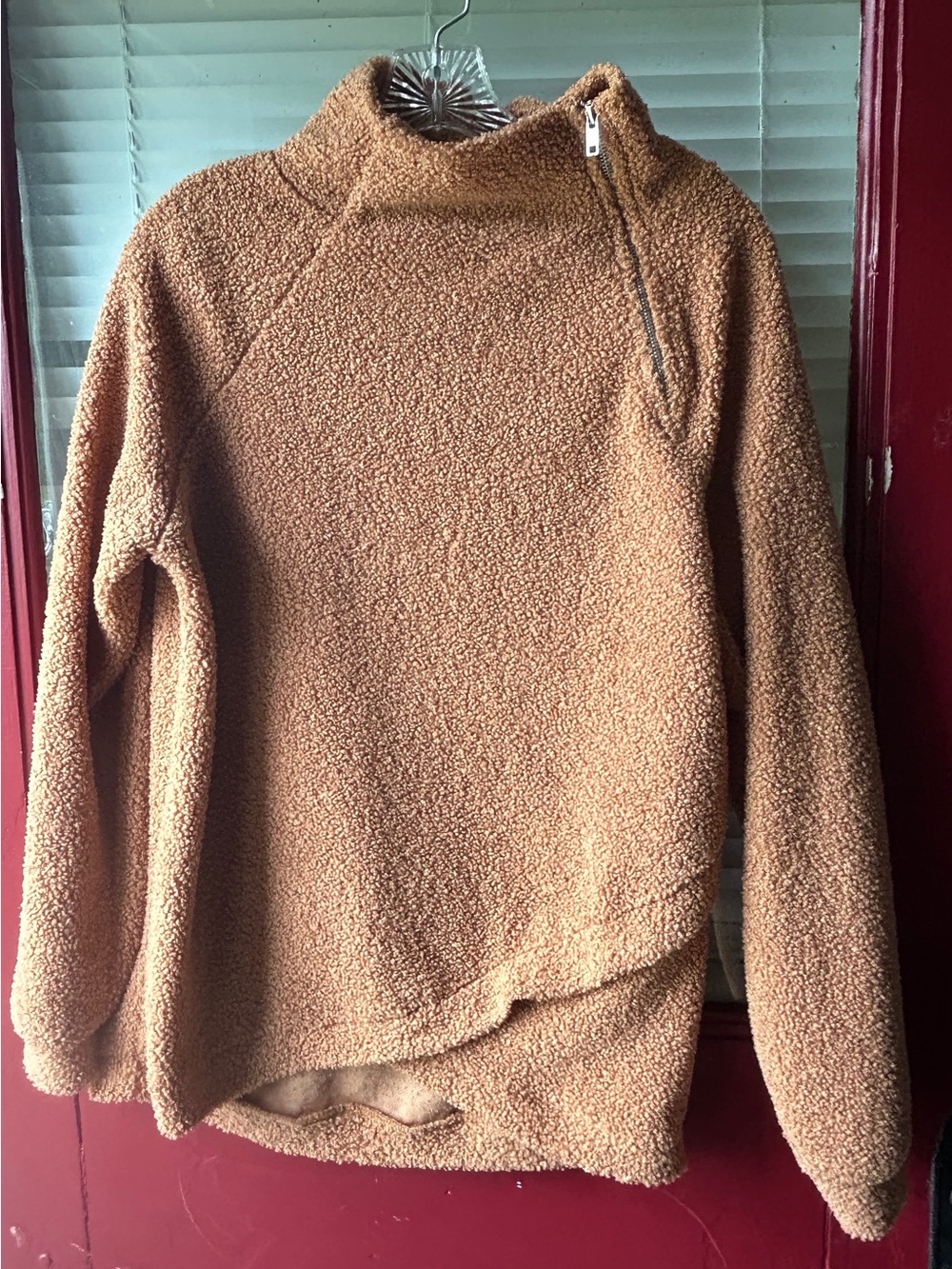 Betsey Boutique sherpa pull over